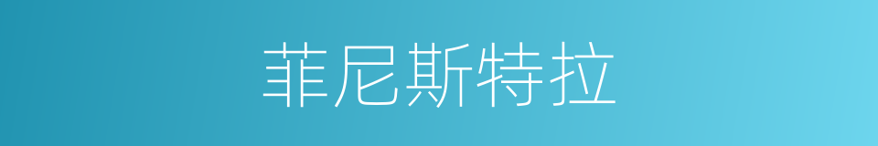 菲尼斯特拉的同义词