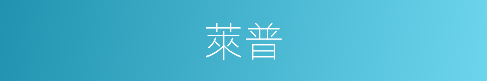 萊普的同義詞