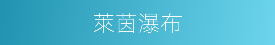 萊茵瀑布的同義詞