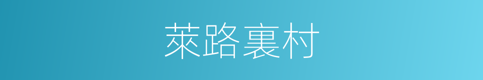 萊路裏村的同義詞