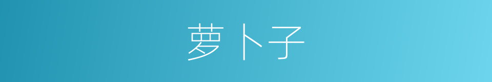 萝卜子的同义词