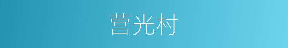 营光村的同义词