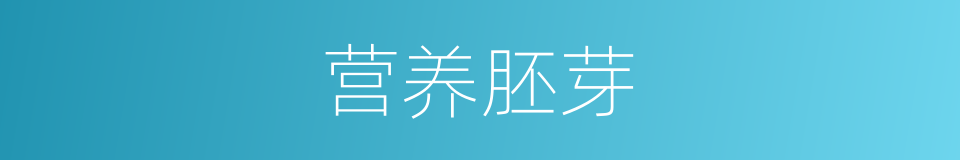 营养胚芽的同义词