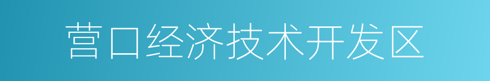 营口经济技术开发区的同义词