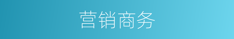 营销商务的同义词