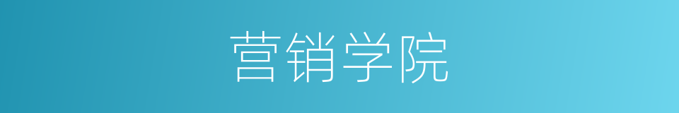营销学院的同义词