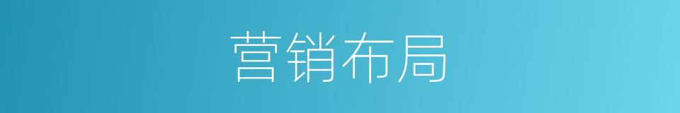 营销布局的同义词