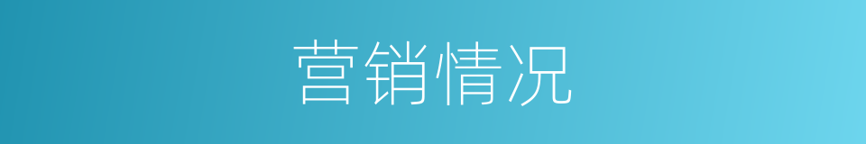 营销情况的同义词