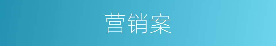 营销案的同义词