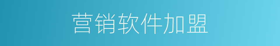 营销软件加盟的同义词
