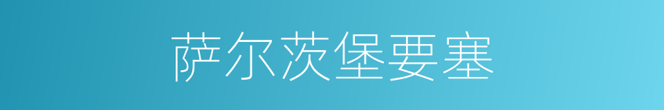 萨尔茨堡要塞的同义词