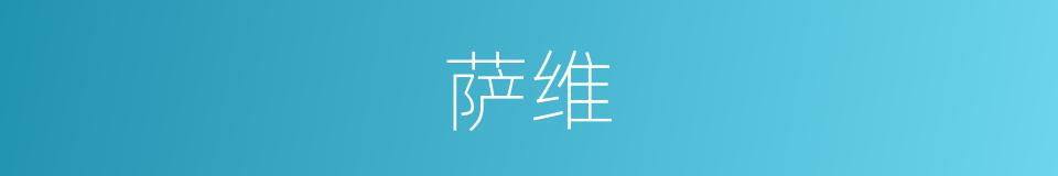 萨维的同义词