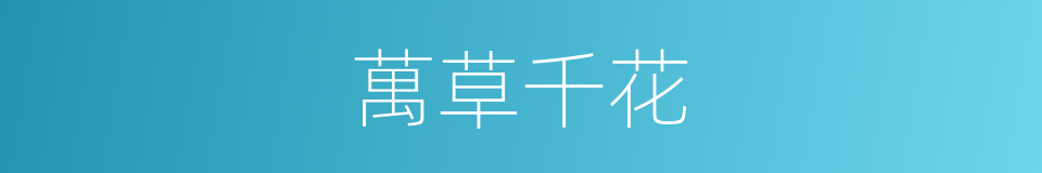萬草千花的意思