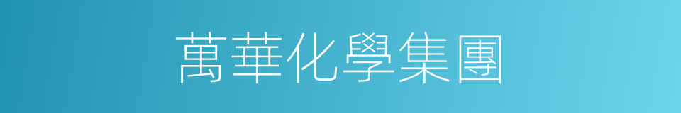 萬華化學集團的同義詞