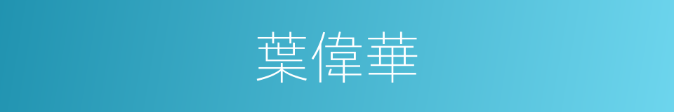 葉偉華的同義詞