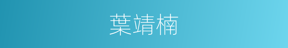 葉靖楠的同義詞
