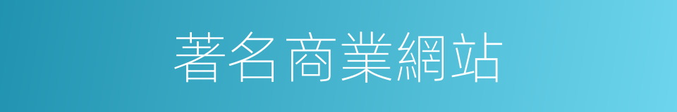著名商業網站的同義詞