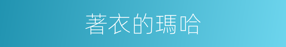 著衣的瑪哈的同義詞