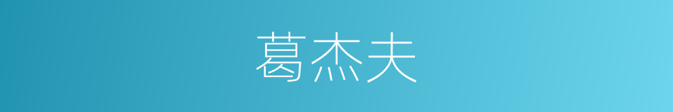 葛杰夫的同义词