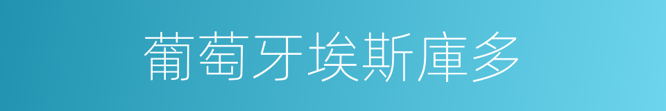 葡萄牙埃斯庫多的同義詞