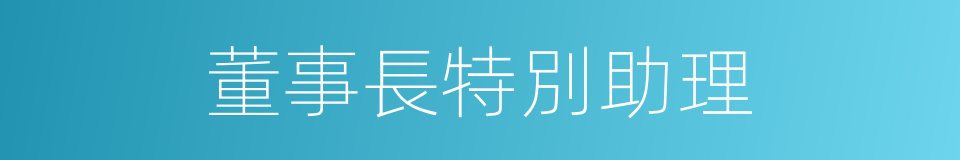 董事長特別助理的同義詞