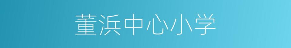 董浜中心小学的同义词