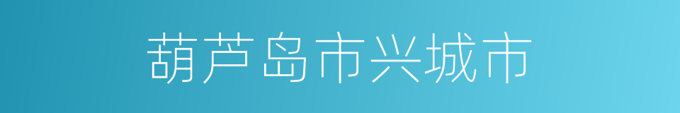 葫芦岛市兴城市的同义词