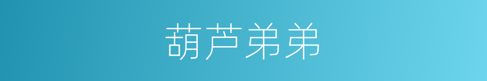 葫芦弟弟的同义词