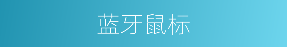蓝牙鼠标的同义词