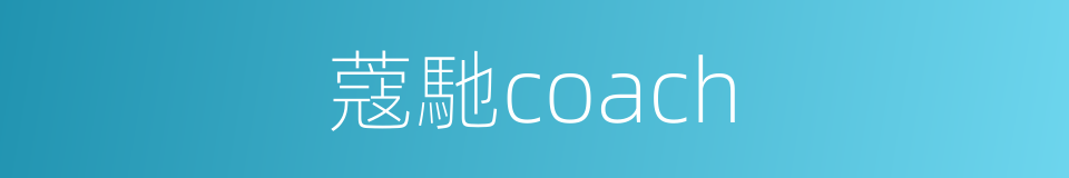 蔻馳coach的同義詞