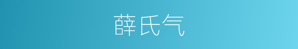 薛氏气的同义词