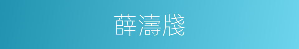薛濤牋的意思