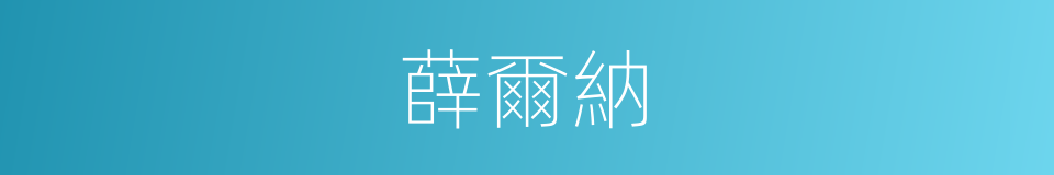 薛爾納的同義詞