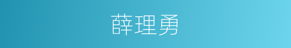 薛理勇的同义词