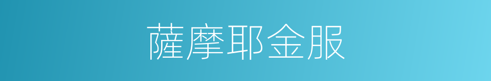 薩摩耶金服的同義詞