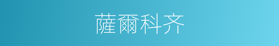 薩爾科齐的同義詞