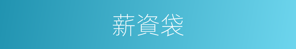 薪資袋的同義詞