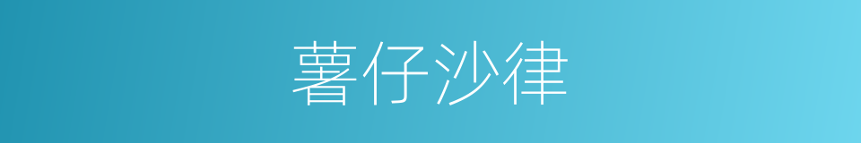 薯仔沙律的同义词