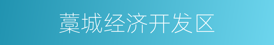 藁城经济开发区的同义词