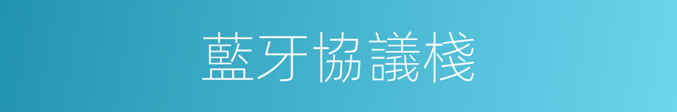 藍牙協議棧的同義詞