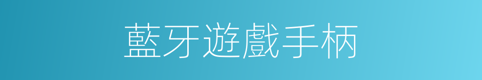 藍牙遊戲手柄的同義詞