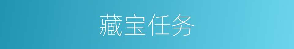 藏宝任务的同义词