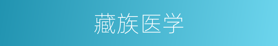 藏族医学的同义词