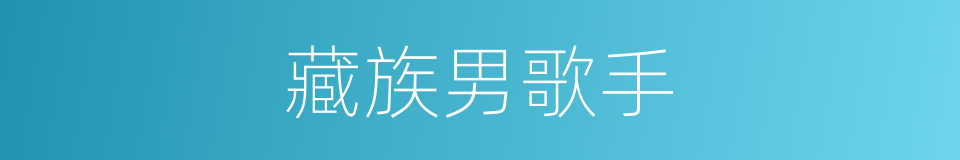 藏族男歌手的同义词