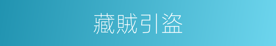 藏賊引盜的同義詞
