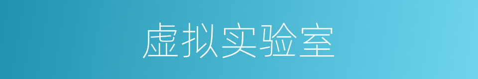 虚拟实验室的同义词