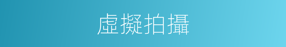 虛擬拍攝的同義詞