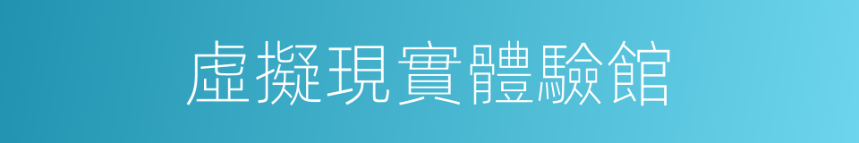 虛擬現實體驗館的同義詞