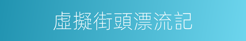 虛擬街頭漂流記的同義詞