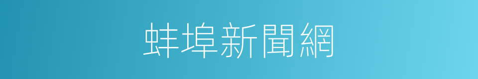 蚌埠新聞網的同義詞